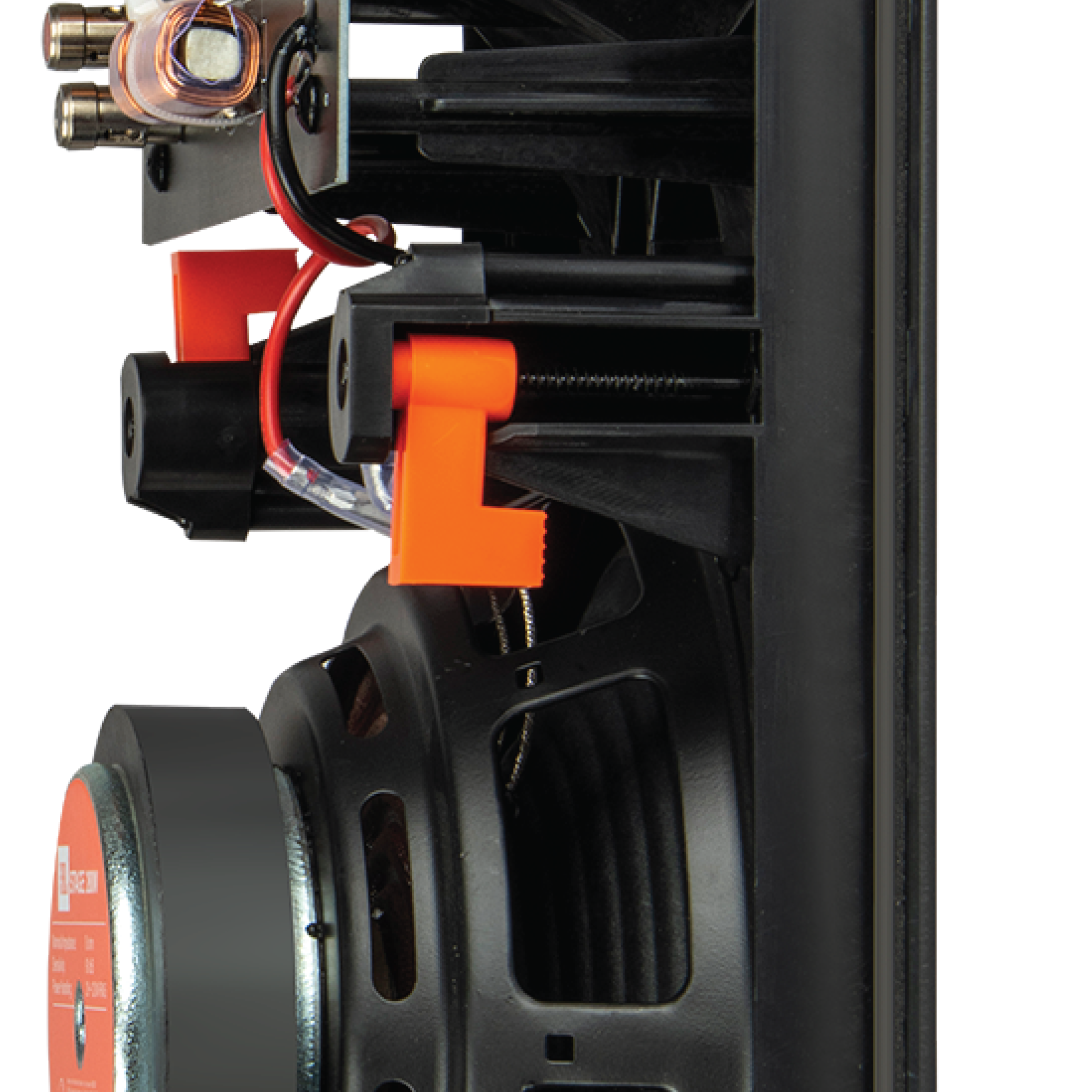 Rigid Baffle design with acoustic smoothing for improved transducer integration